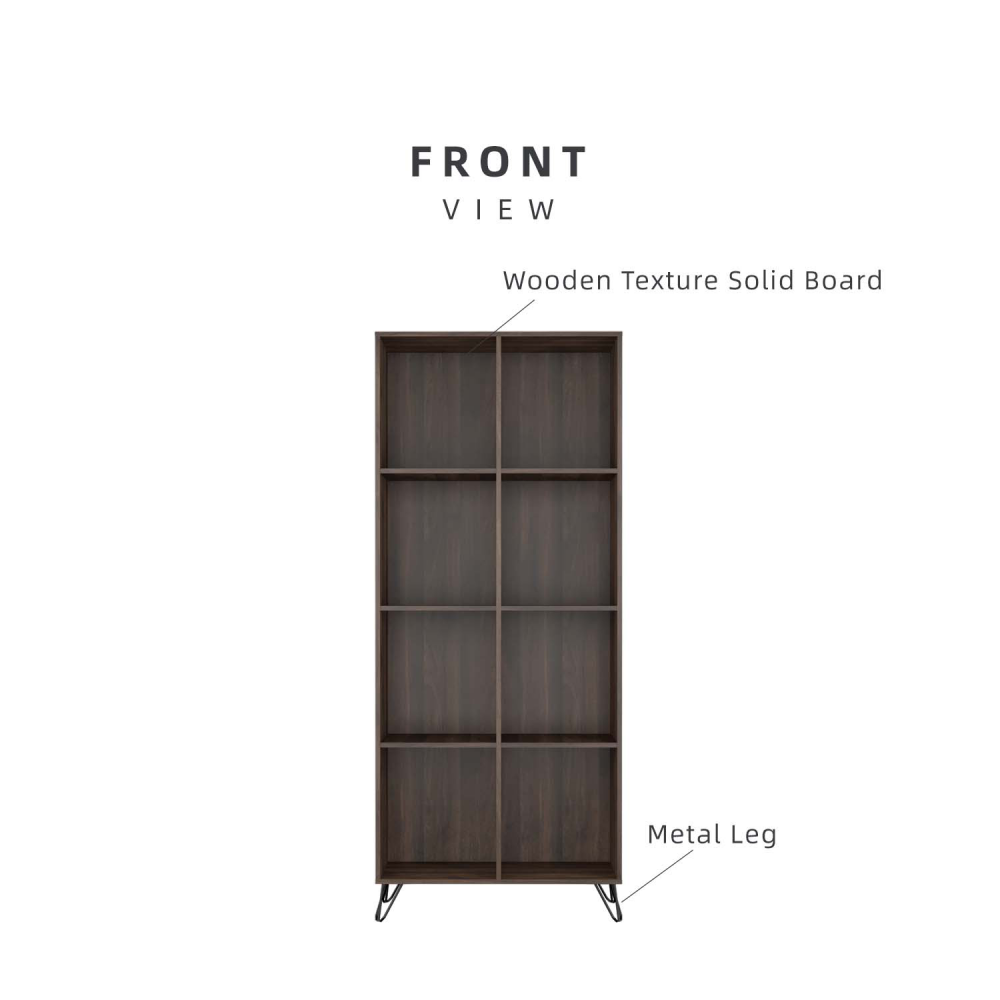 KitchenZ Victor Series 2.6Ft Display Book Shelf Rak Buku Almari