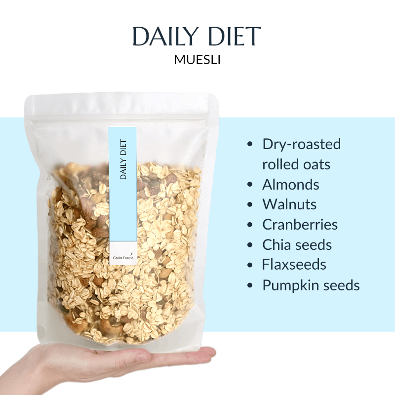 DAILY DIET Muesli Oat Grain Forest No added sugar Muesli
