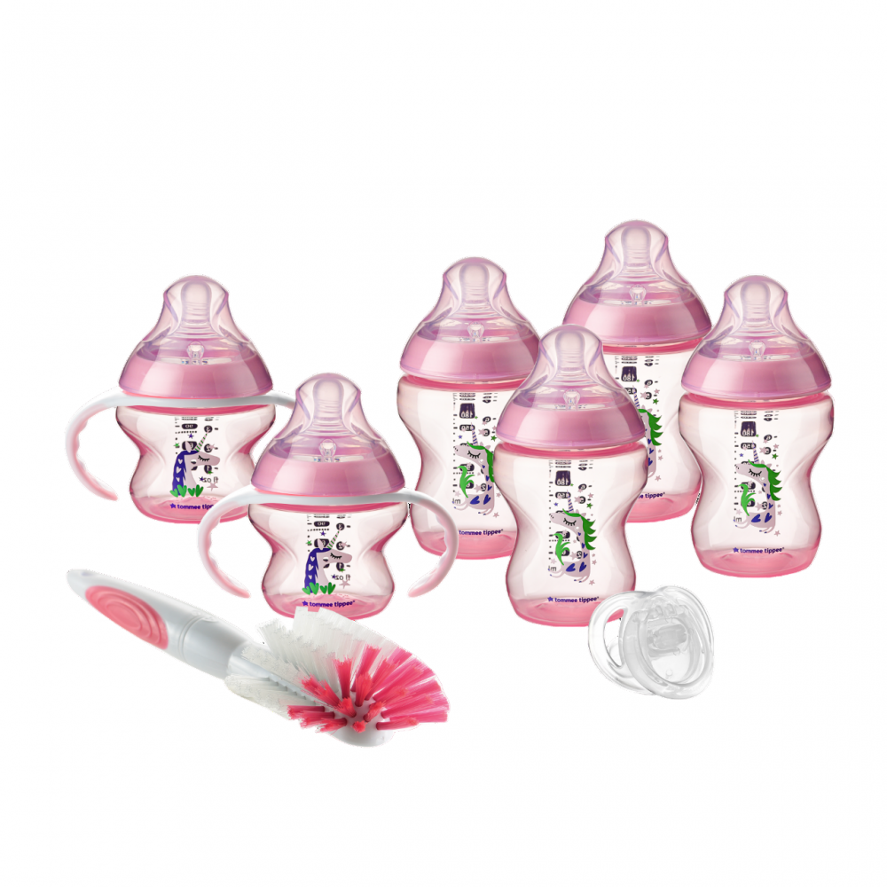 Tommee Tippee Ctn W/super Soft Teat Deco Bottle Newborn Starter Kit