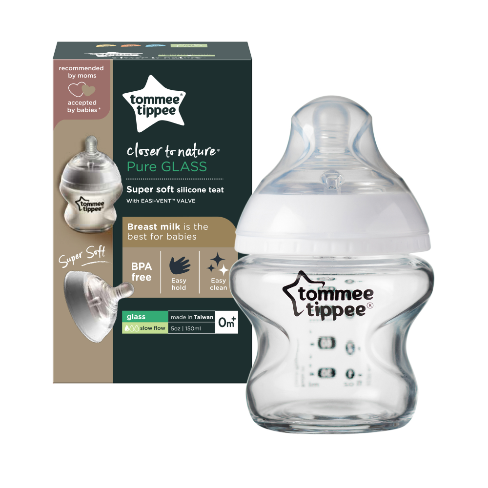 Tommee Tippee Ctn Glass W/super Soft Teat Bottle (150ml/5oz) Subplace Subscriptions Make Life