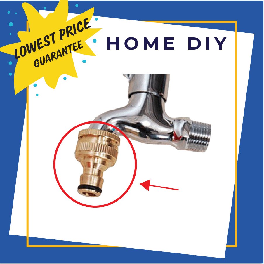 FALLA ITALY 1/2" Brass Tap Hose Connector Garden Water Pipe Quick