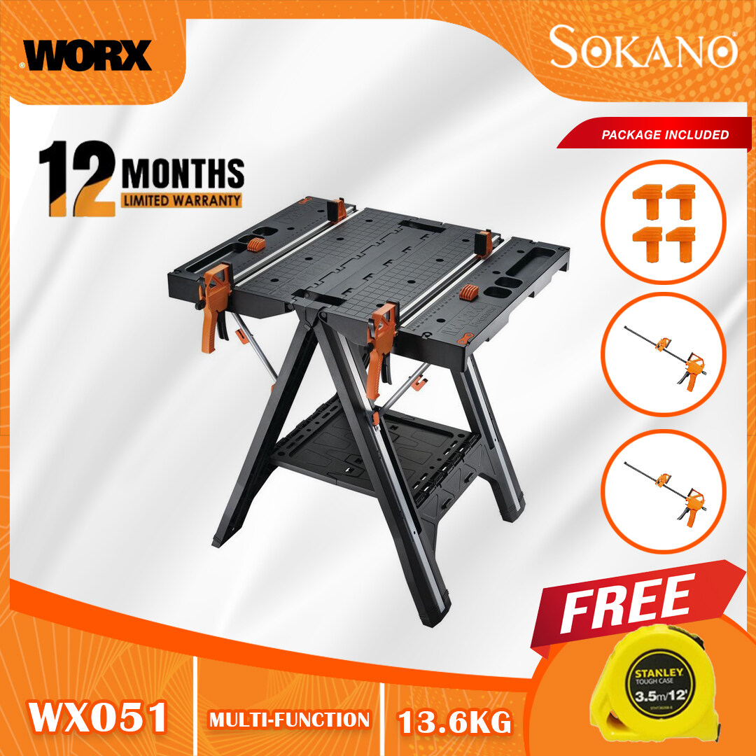 Slovenië Liever de wind is sterk WORX WX051 Pegasus Multifunction Work Table and Sawhorse with Quick Clamps  and Holding Pegs (DELIVERY INCLUDED) | Subplace: Subscriptions Make Life  Easier
